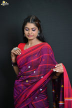 Mercerised Cotton Jhal Saree