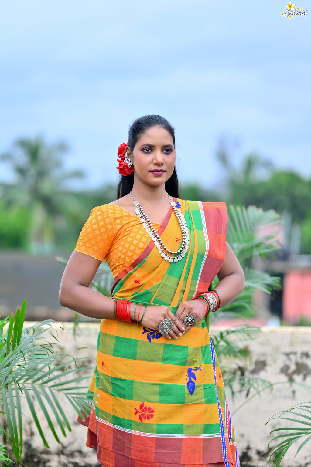 Santali Phuta Jhal Saree