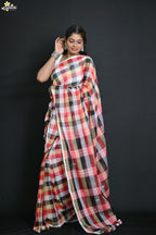 Gulachi Mul Cotton Handloom Saree