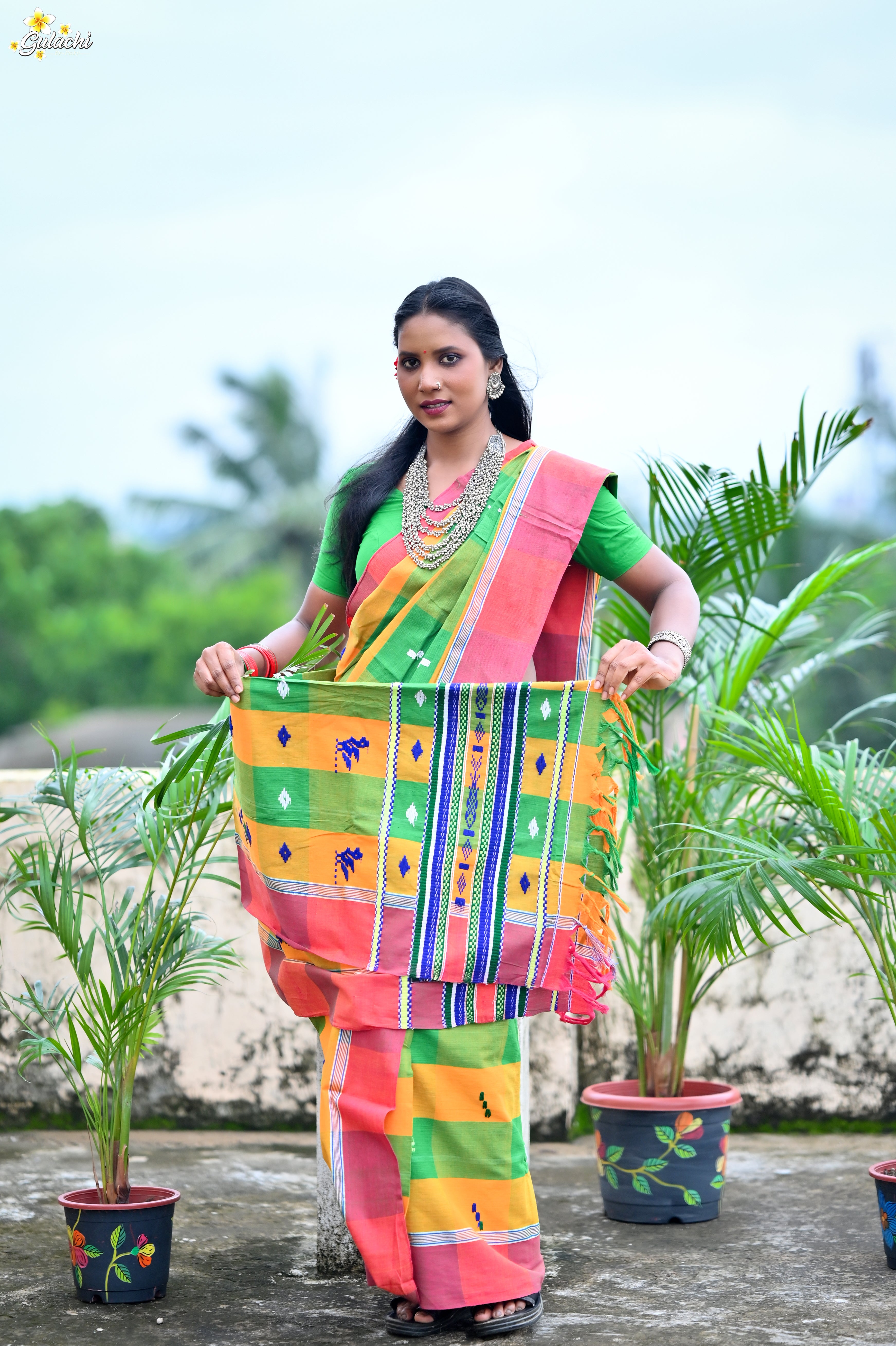 Santali Phuta Jhal Saree