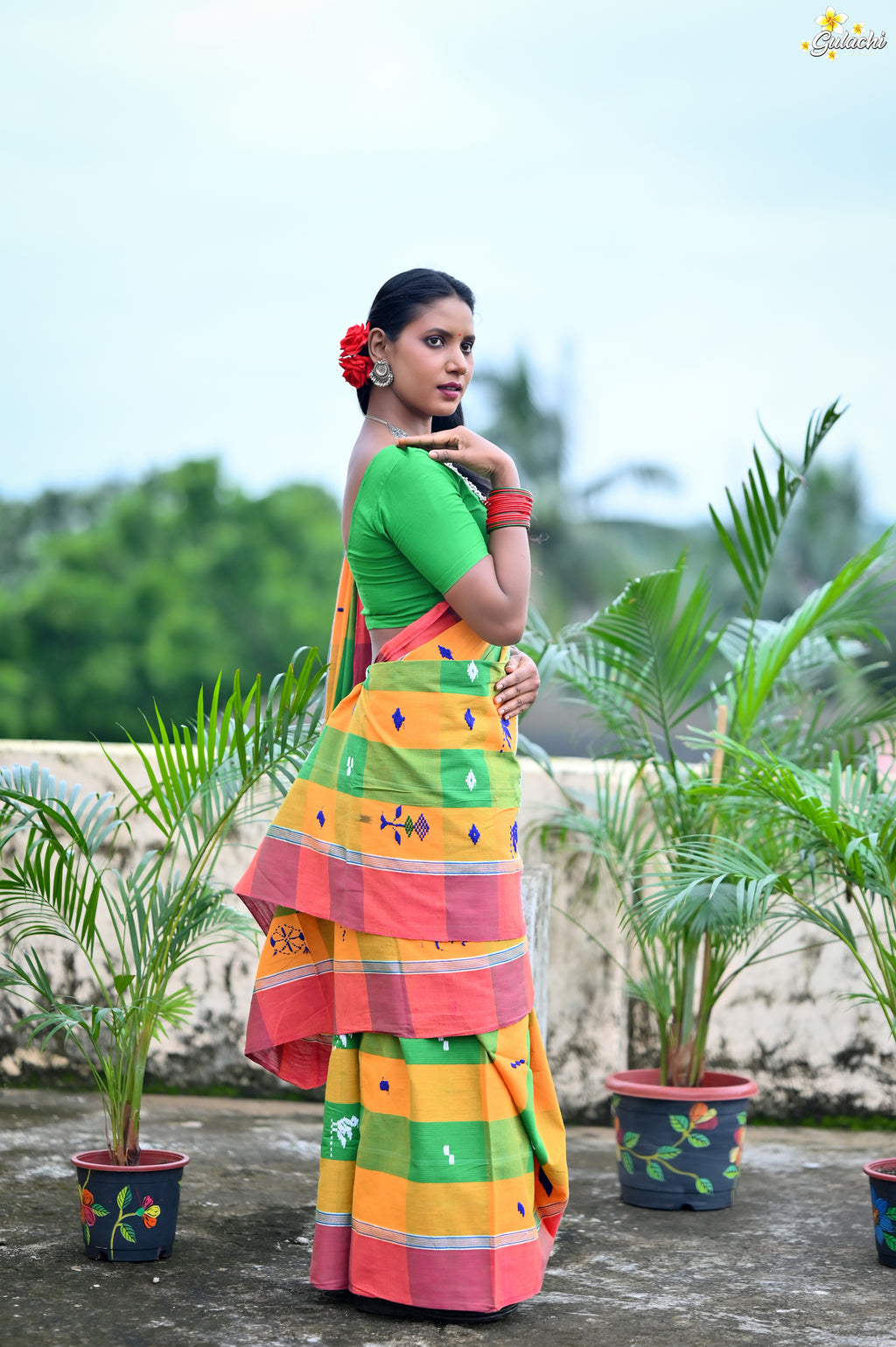 Santali Phuta Jhal Saree