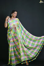 Gulachi Mul Cotton Handloom Saree