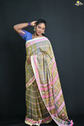 Mercerised Cotton Jhal Saree