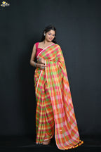 Gulachi Mul Cotton Handloom Saree