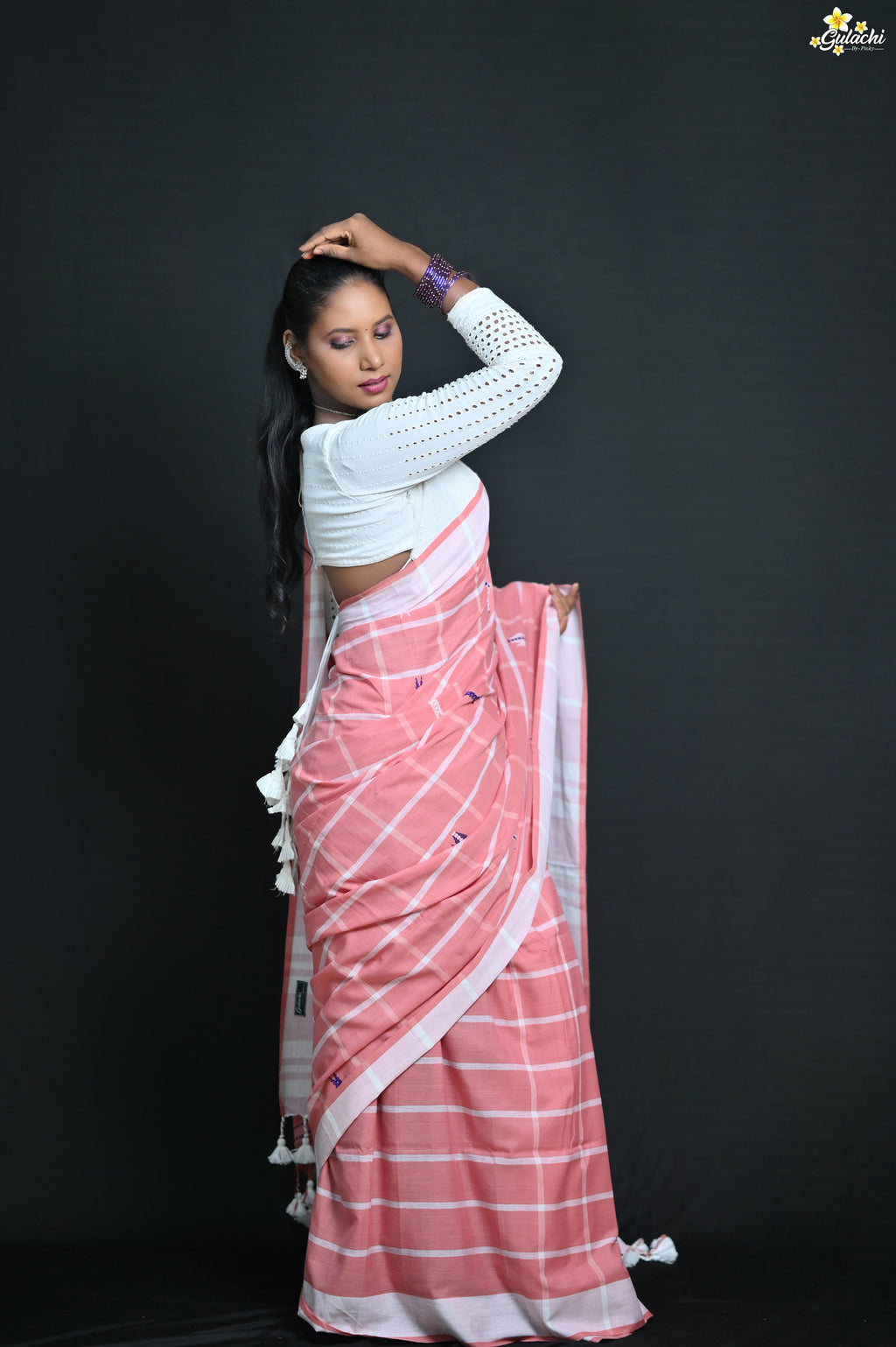 Handloom Cotton Jhal Saree