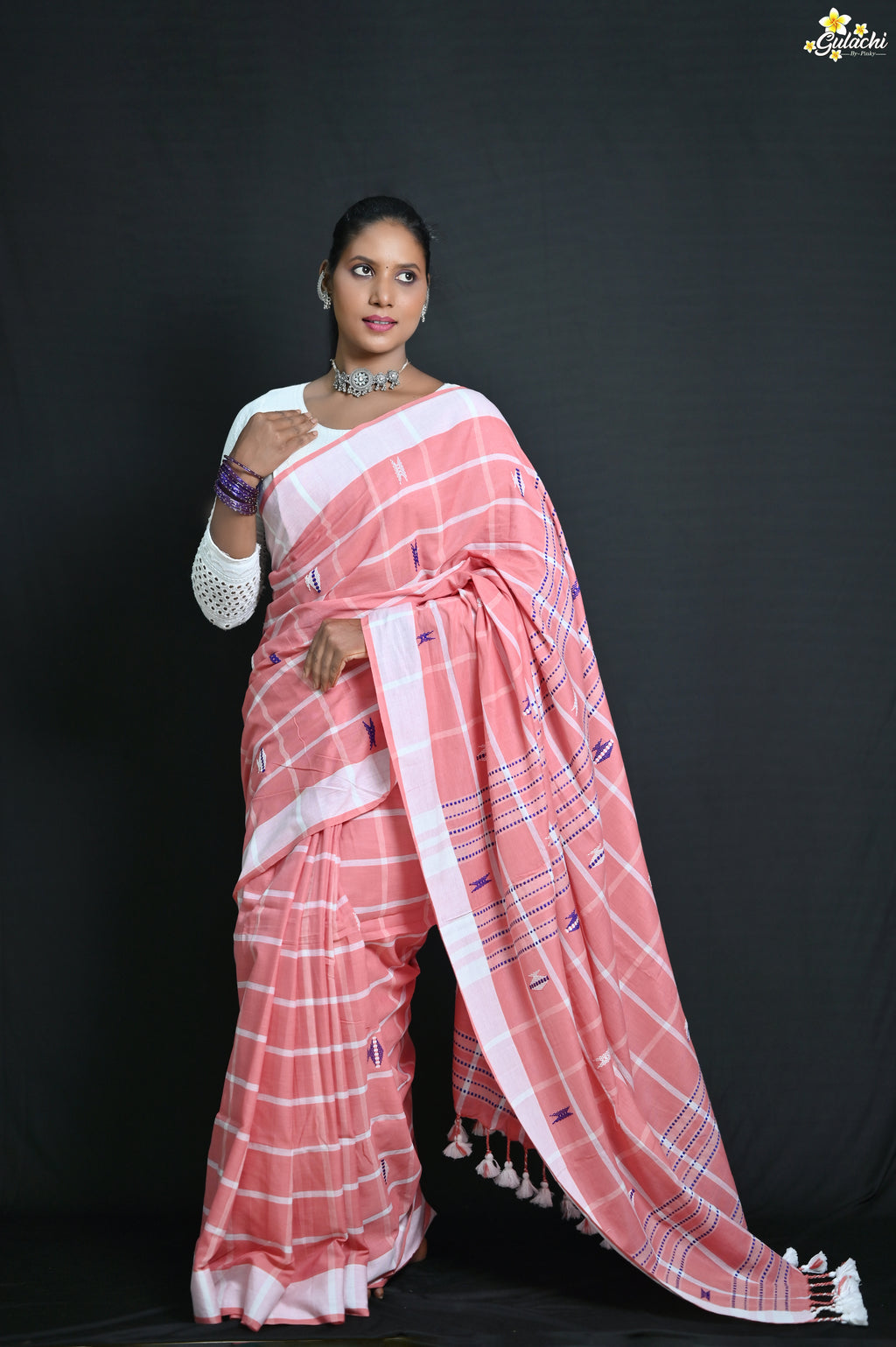 Handloom Cotton Jhal Saree