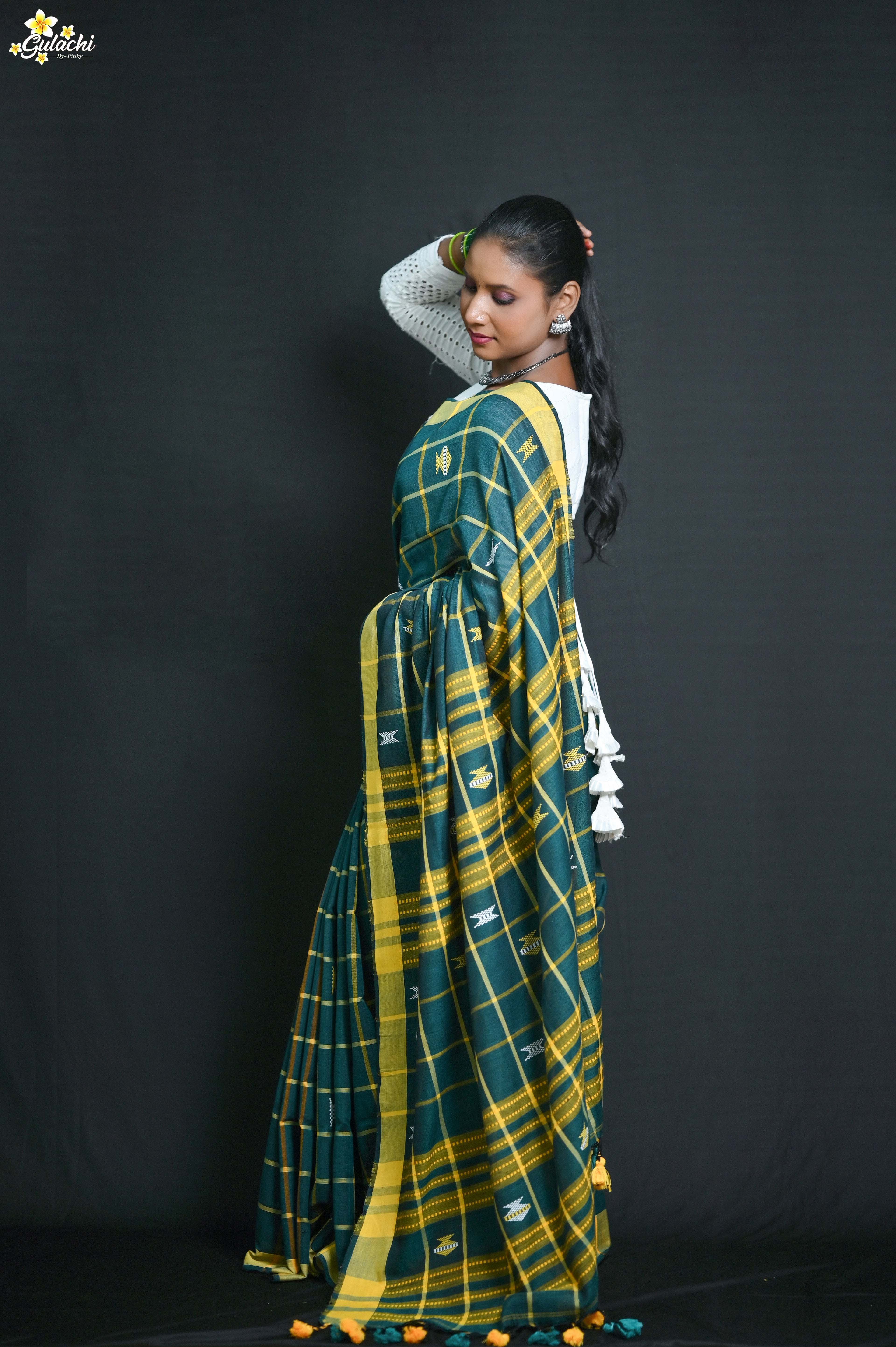 Handloom Cotton Jhal Saree