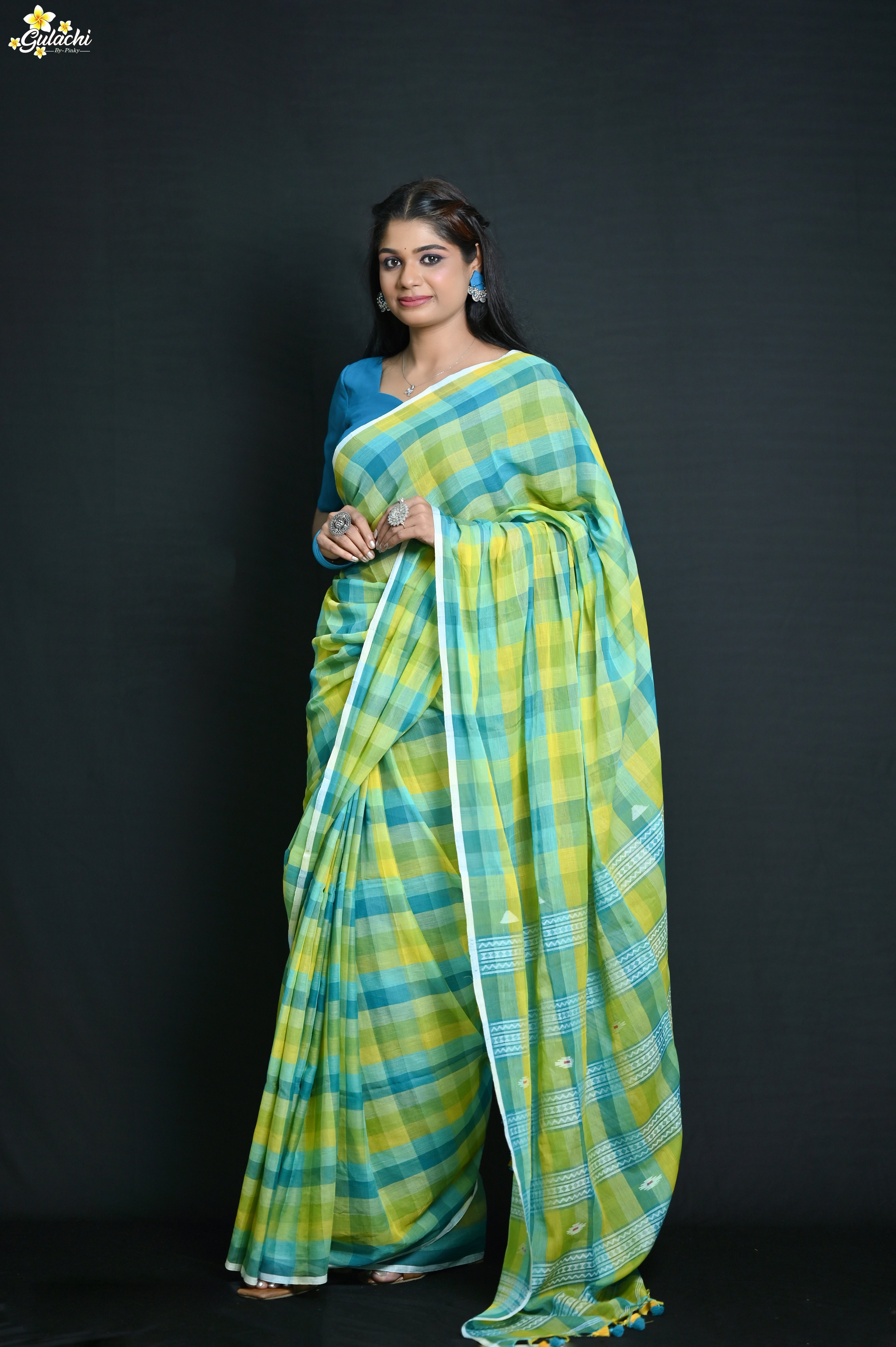 Gulachi Mui Cotton Handloom Saree