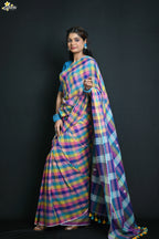 Gulachi Mul Cotton Handloom Saree
