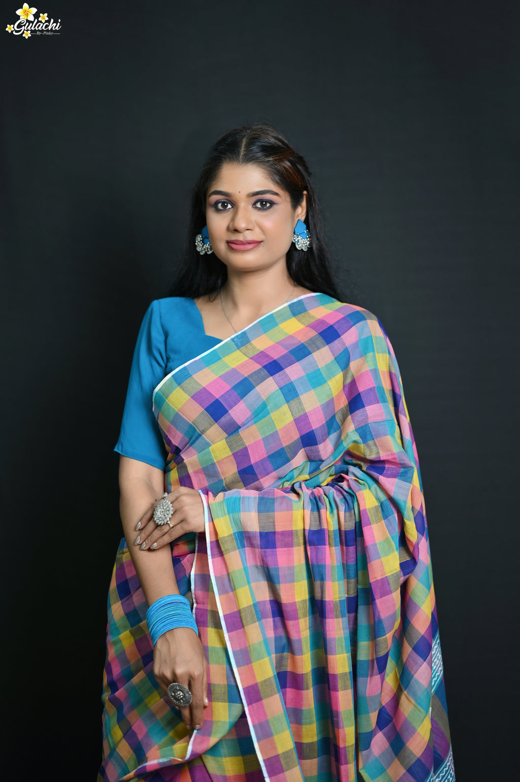 Gulachi Mul Cotton Handloom Saree