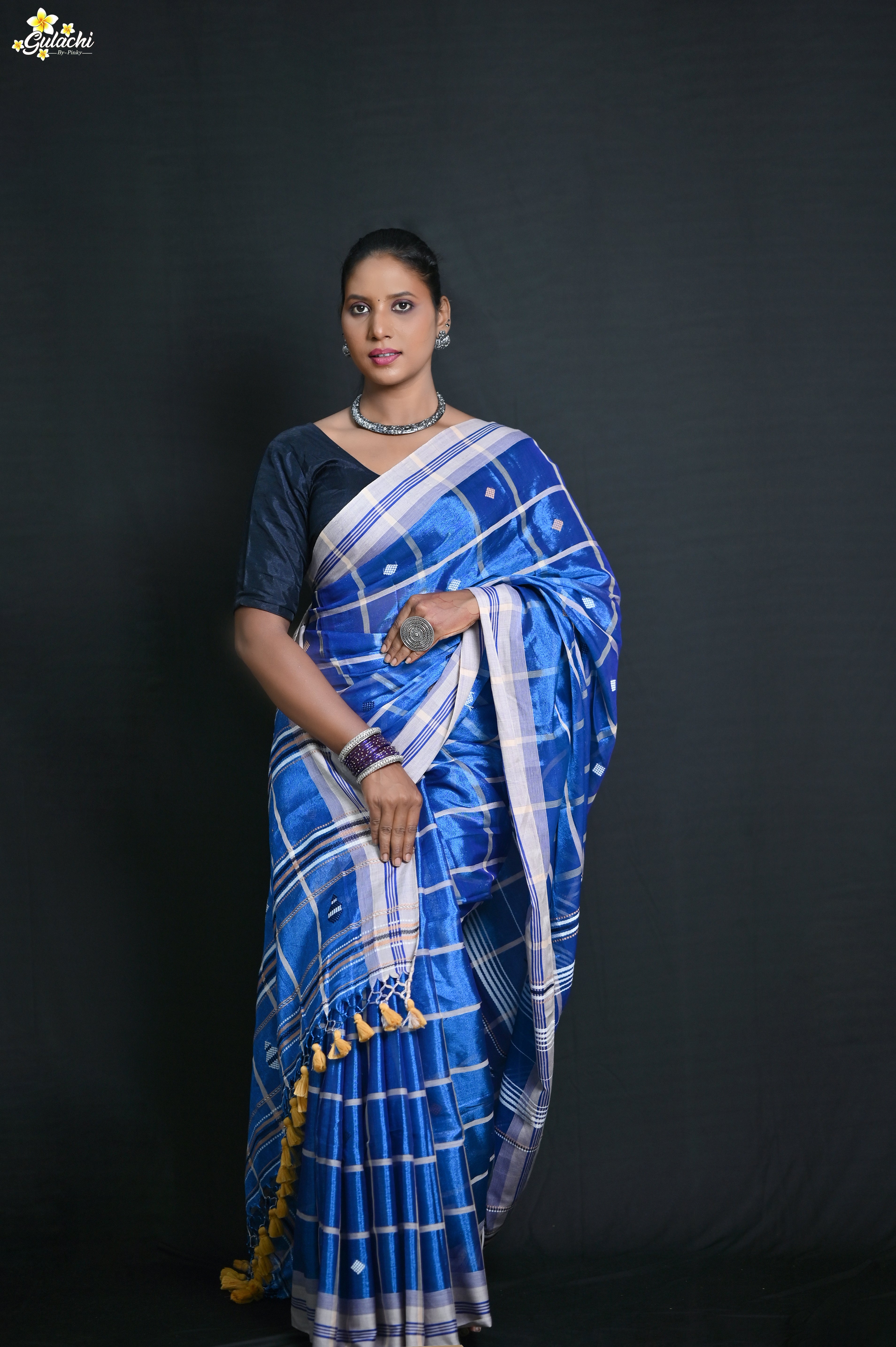 Tissue Cotton Jhal Saree
