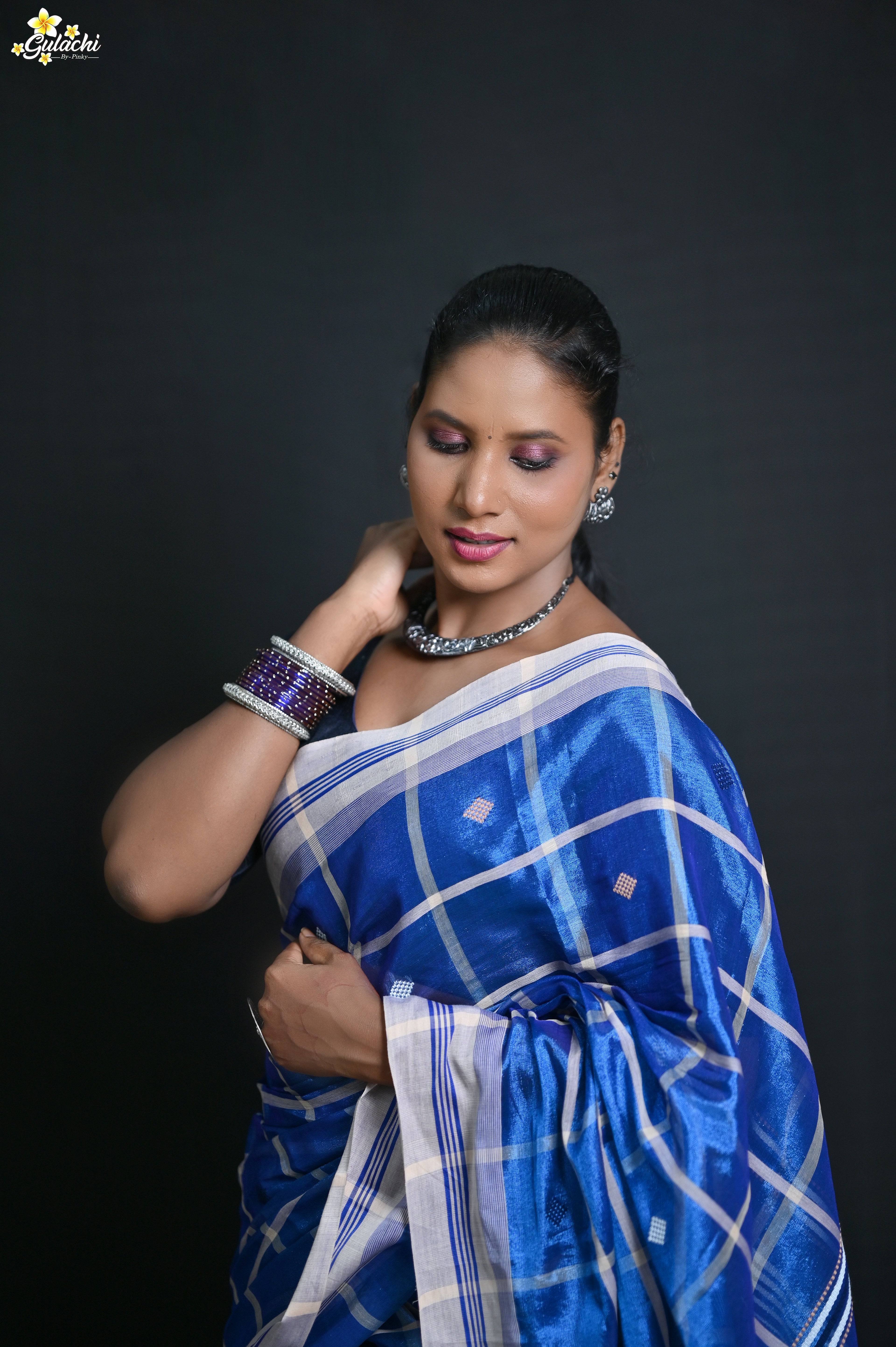 Tissue Cotton Jhal Saree