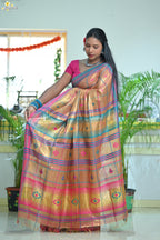 Tissue Zari Jhal Saree