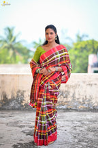 Mercerised Tribal Fusion Saree