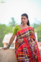 Mercerised Tribal Fusion Saree