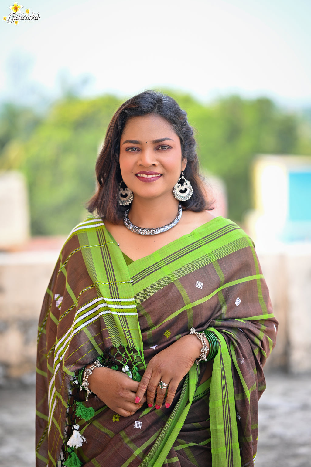 Mercerised Cotton Jhal Saree