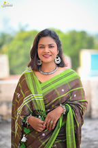 Mercerised Cotton Jhal Saree