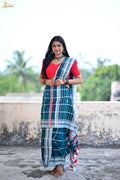 Mercerised Cotton Jhal Saree