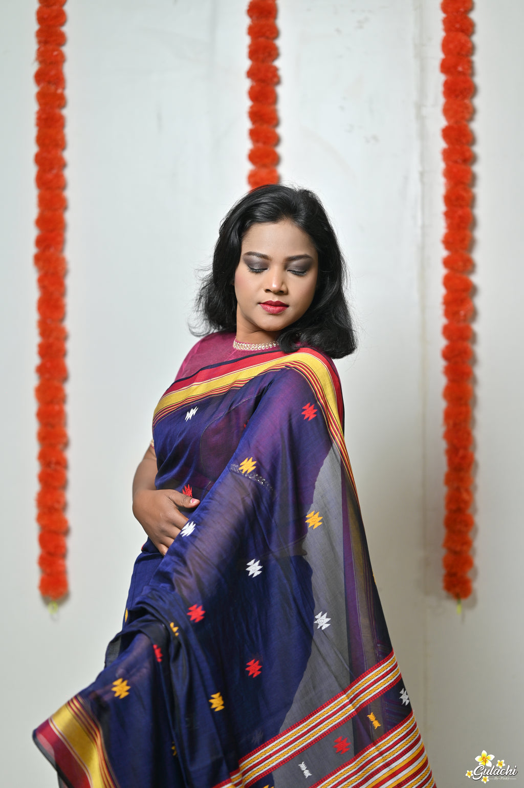Mercerised Tribal Fusion Saree