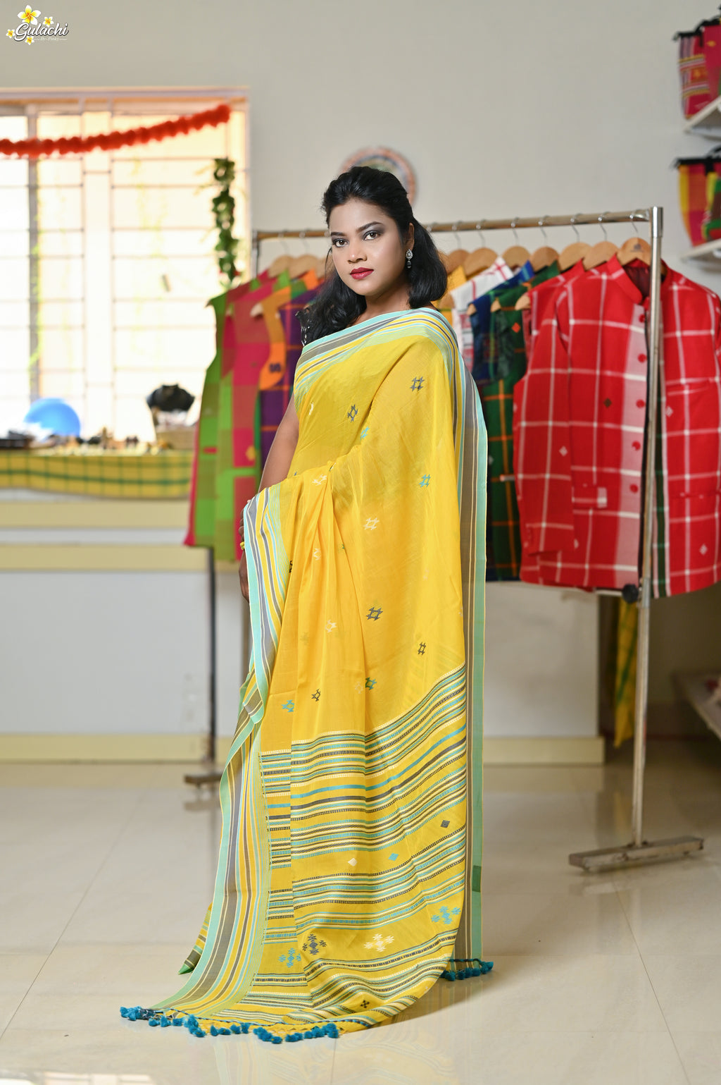 Mercerised Tribal Fusion Saree