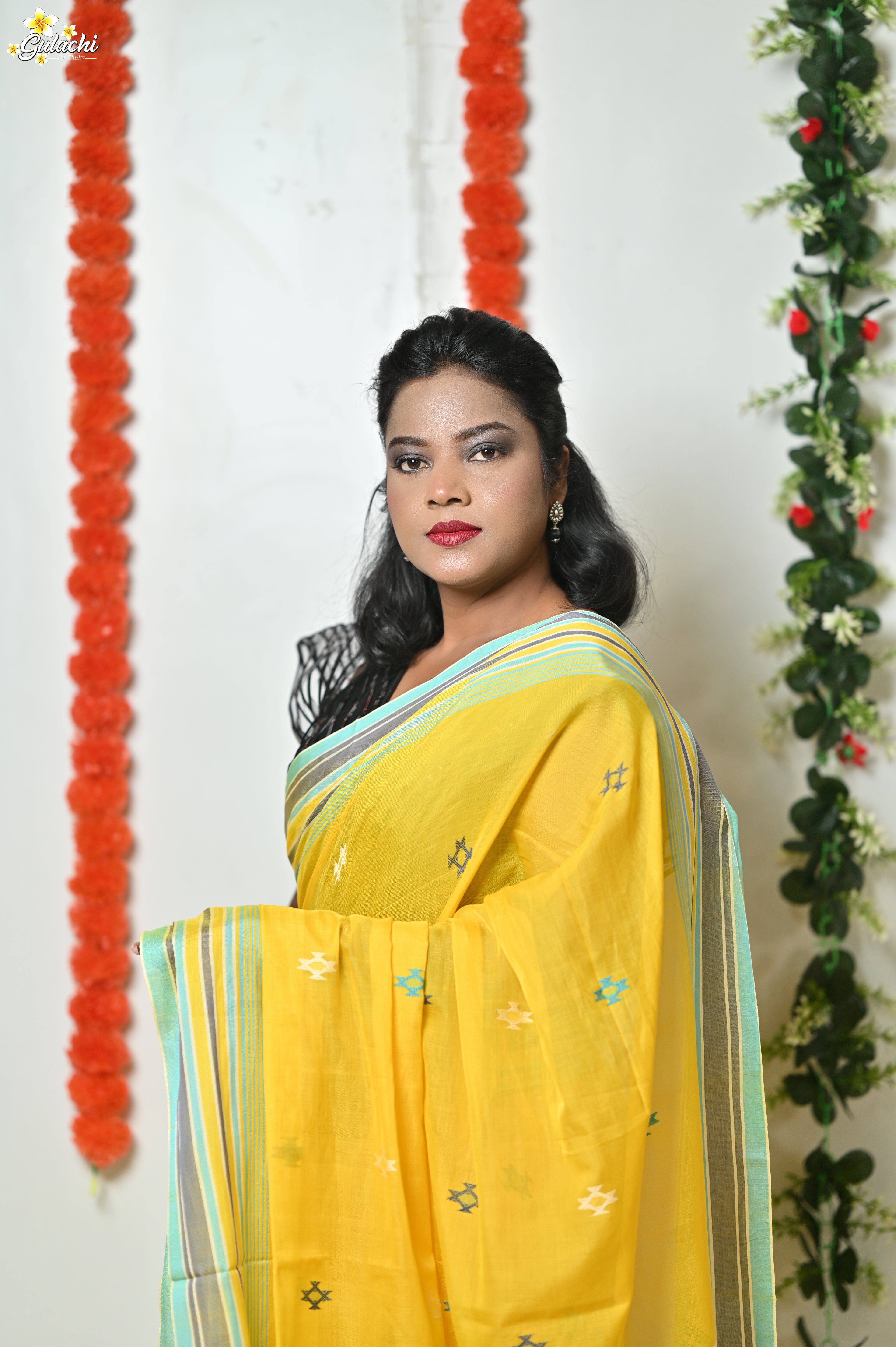 Mercerised Tribal Fusion Saree