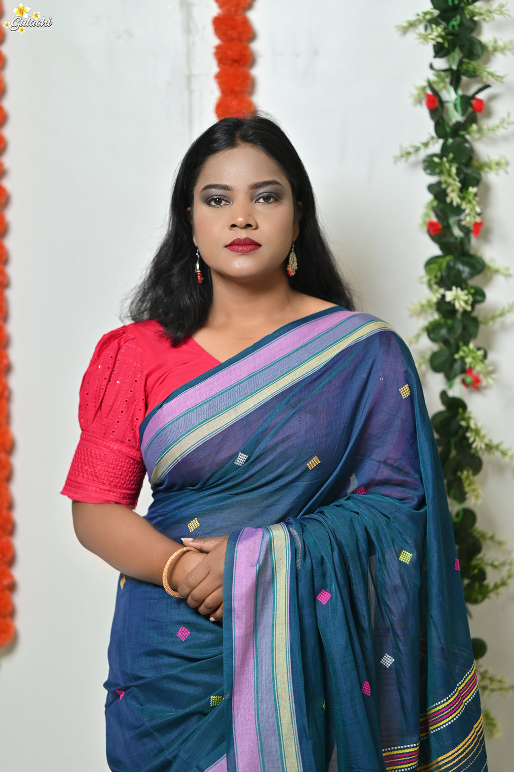Mercerised Tribal Fusion Saree