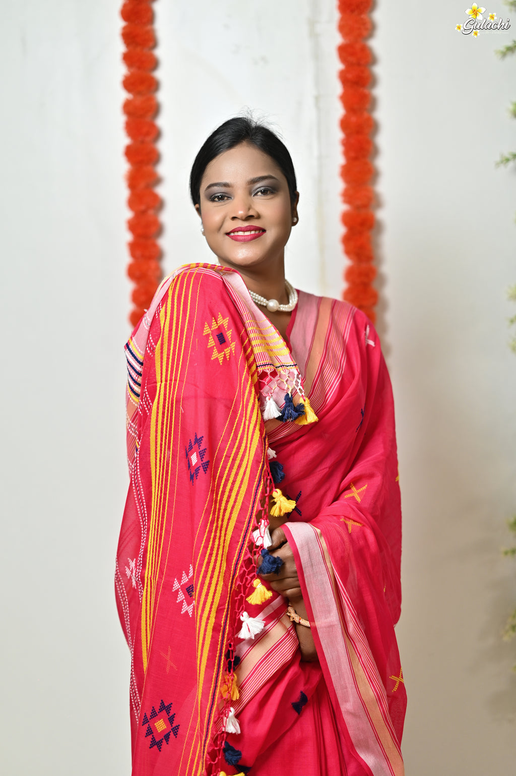 Mercerised Tribal Fusion Saree