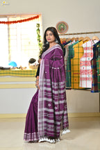 Mercerised Tribal Fusion Saree