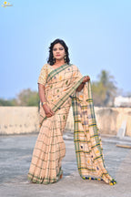 Tissue Cotton Jhal Saree