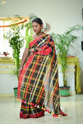 Mercerised Tribal Fusion Saree