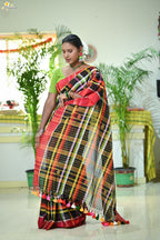 Mercerised Tribal Fusion Saree