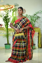 Mercerised Tribal Fusion Saree