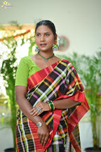 Mercerised Tribal Fusion Saree