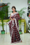 Mercerised Cotton Jhal Saree