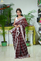 Mercerised Cotton Jhal Saree