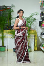 Mercerised Cotton Jhal Saree