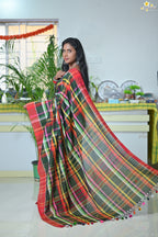 Mercerised Tribal Fusion Saree