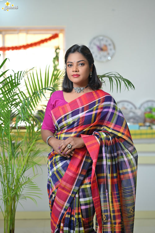 Mercerised Tribal Fusion Saree