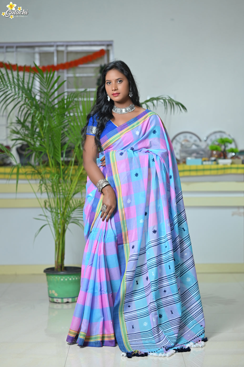 Mercerised Cotton Premium Jhal Saree