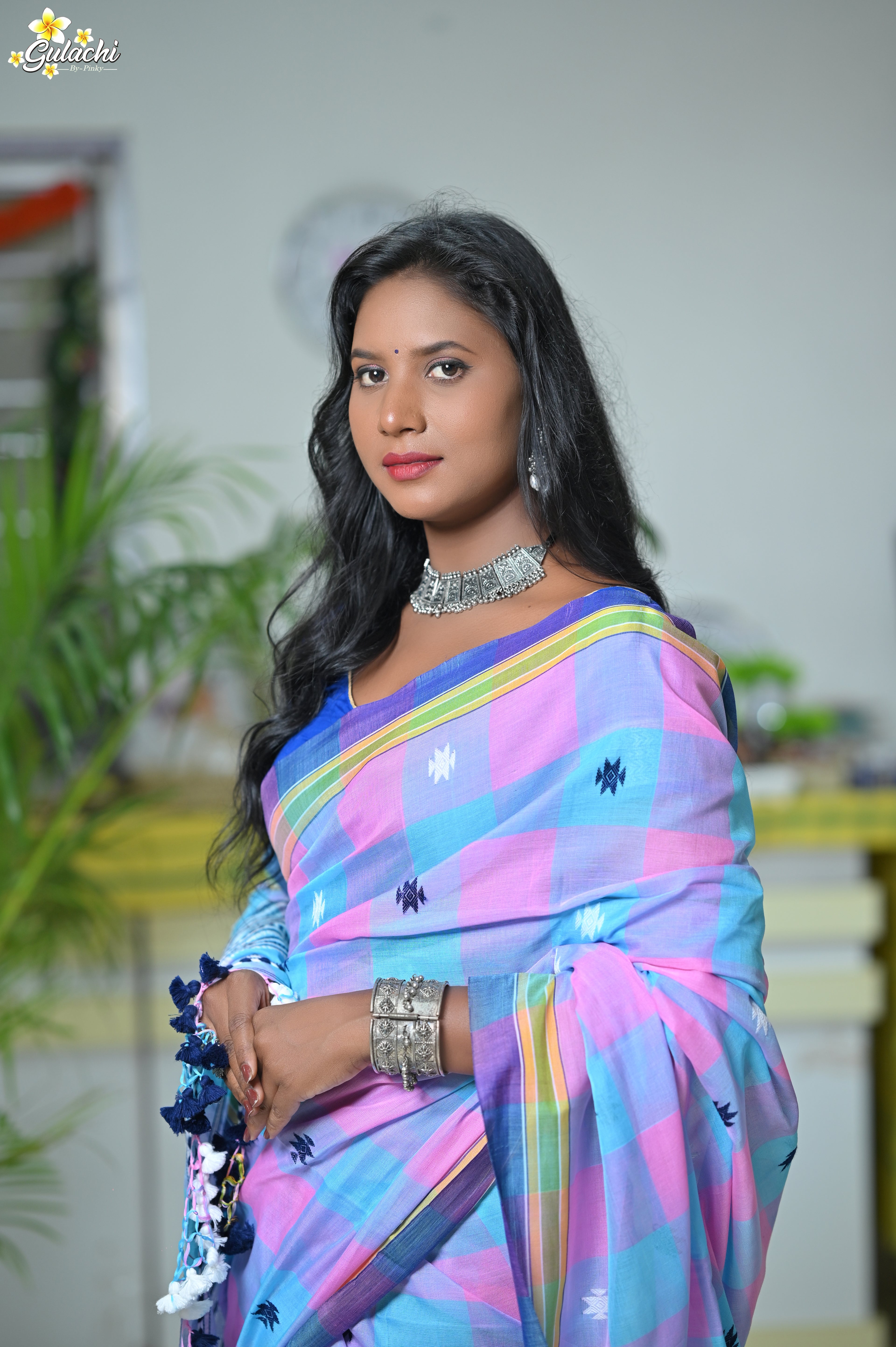 Mercerised Cotton Premium Jhal Saree