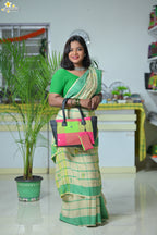 Handloom Cotton Jhal Saree