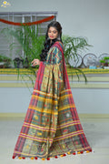 Tissue Cotton Jhal Saree