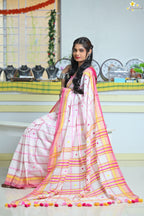 Mercerised Cotton Jhal Saree