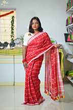 Handloom Cotton Jhal Saree