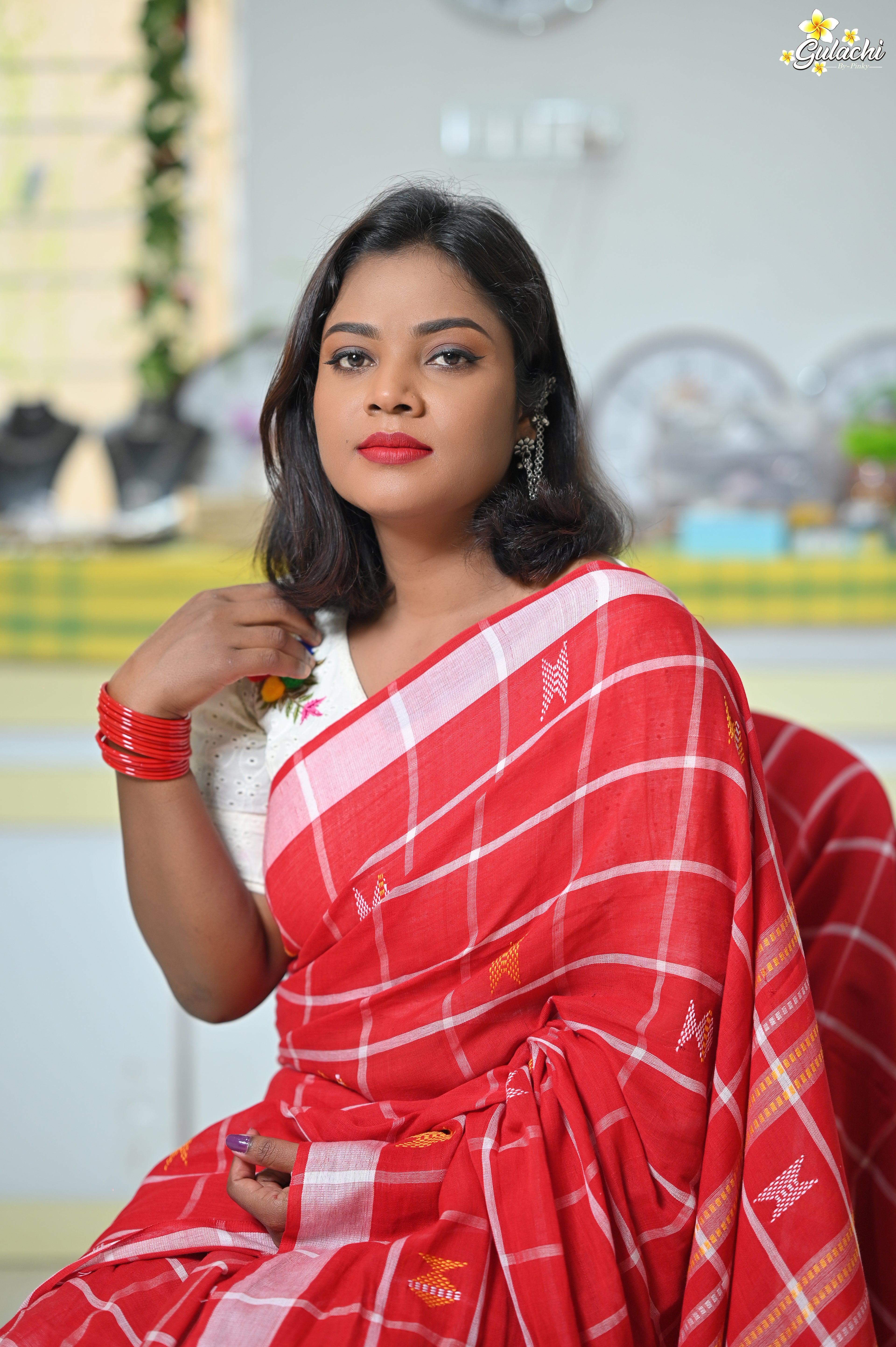 Handloom Cotton Jhal Saree