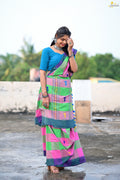 Mercerised Cotton Premium Jhal Saree