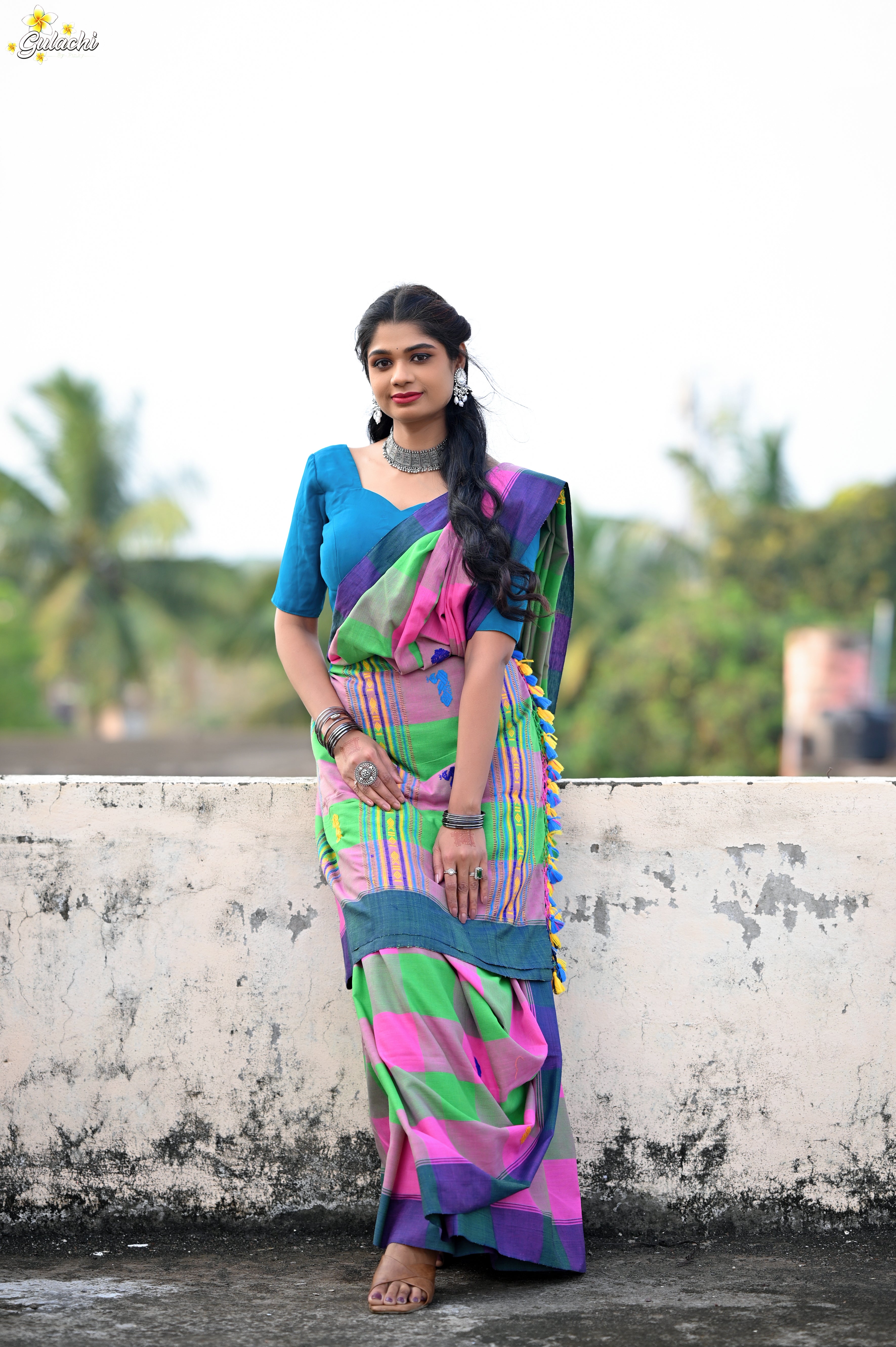 Mercerised Cotton Premium Jhal Saree