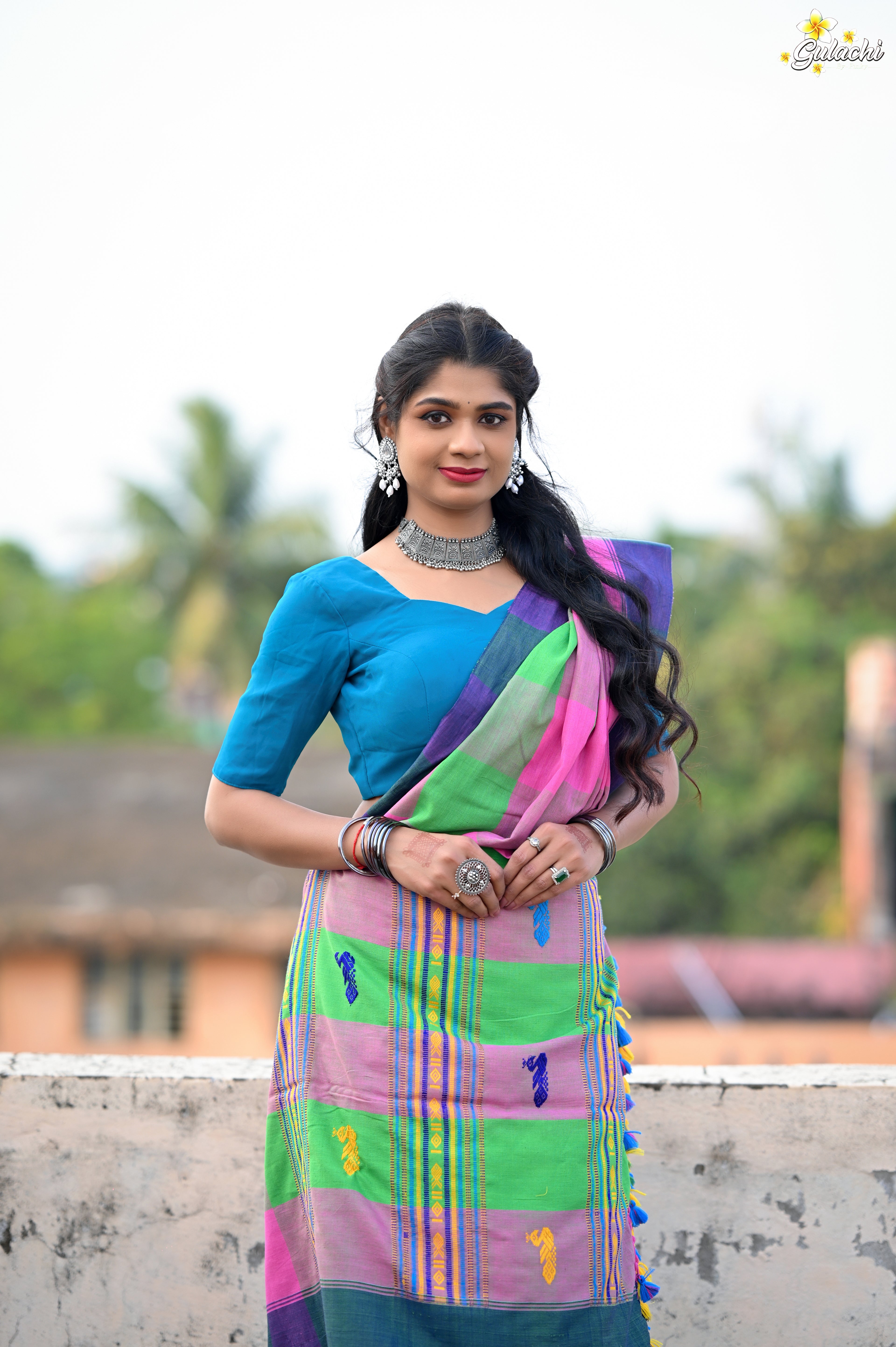 Mercerised Cotton Premium Jhal Saree