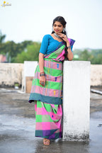 Mercerised Cotton Premium Jhal Saree