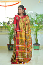 Tissue Cotton Jhal Saree